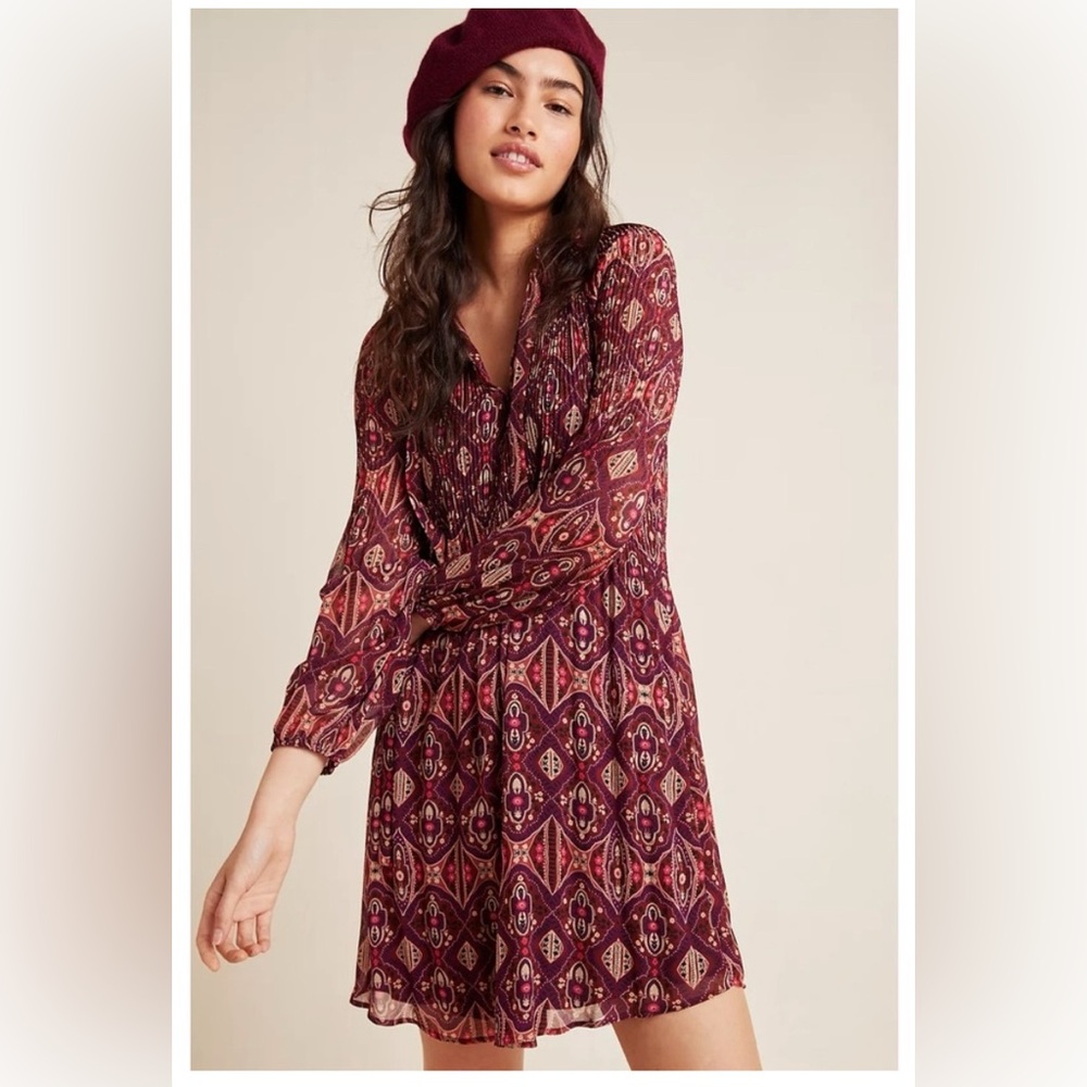 Anthropologie Daniel Rainn Flowy Boho Dress